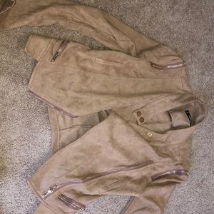 SHEIN suede Moto Jacket